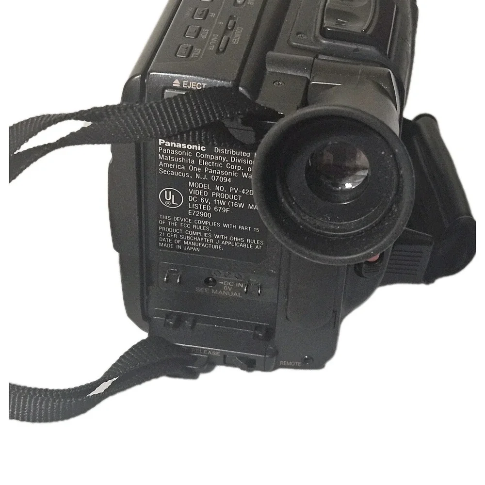 Panasonic Palmcorder‎ PV42D Not Tested  VHS-C X-20 Digital Zoom